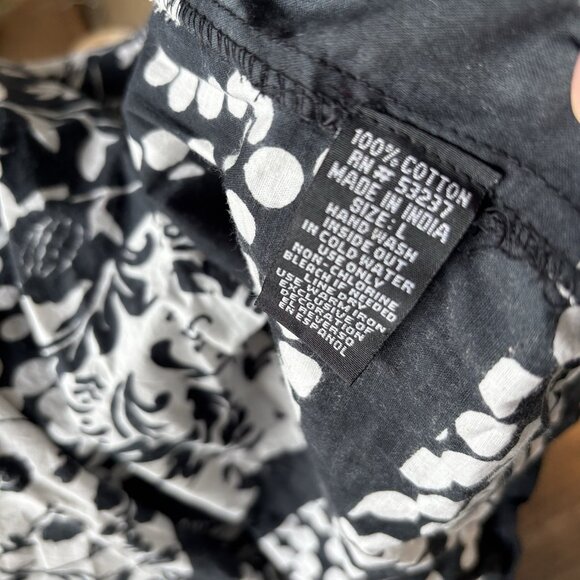 Vintage Y2K Mlle Gabrielle Midi Babydoll Dress Sz Large Floral Beaded Fairy Boho - Picture 4 of 15